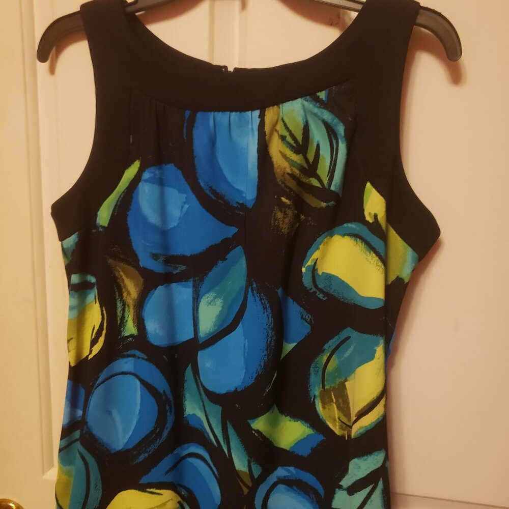 Summer Sheath multi color dress / WITH SHRUG! - Picture 5 of 7